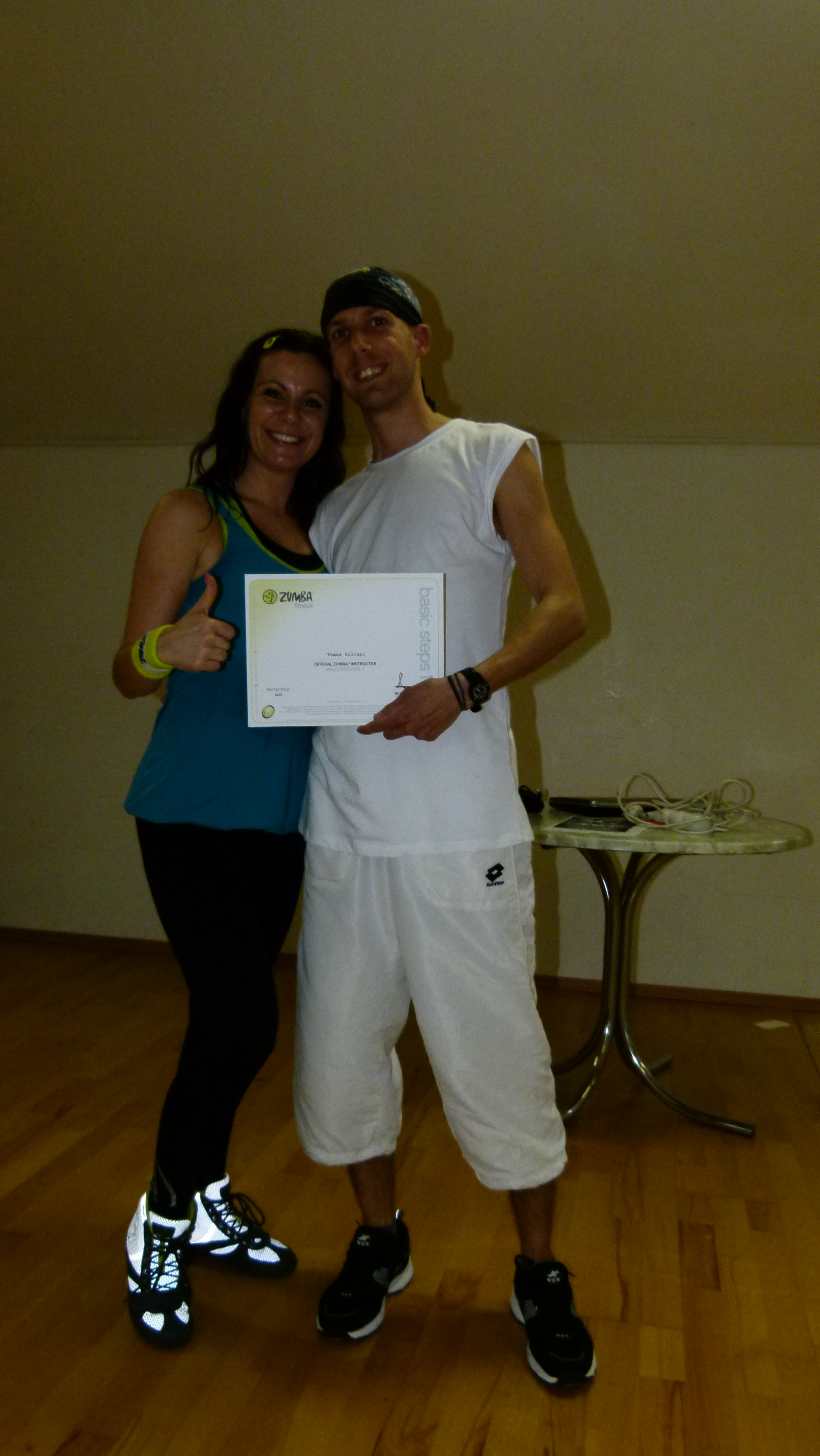 Školenie - Official Zumba Instruktor B1 - Daniela Česneková a Tomáš (2012)